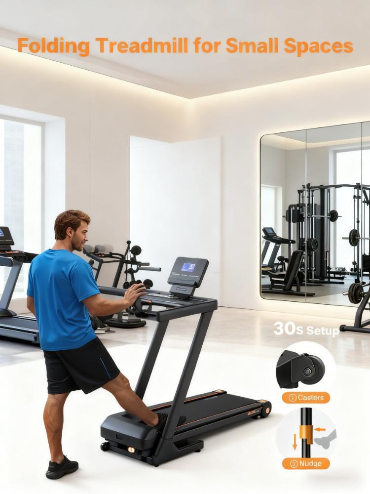 Folding Incline Treadmill - Elevate Your Home Cardio Experience