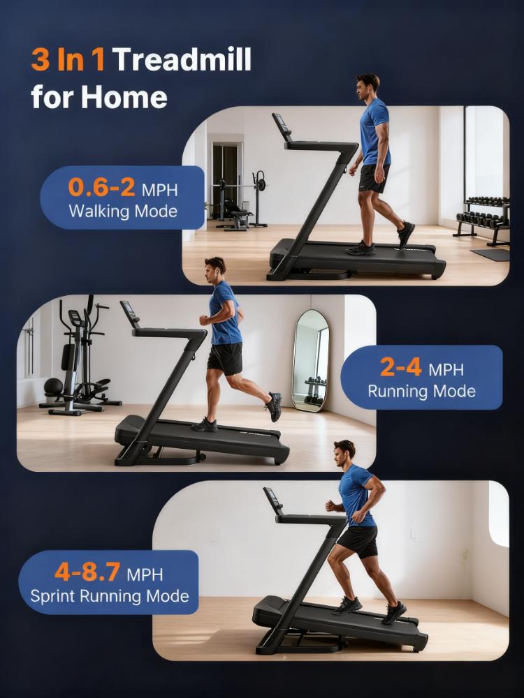 Folding Incline Treadmill - Elevate Your Home Cardio Experience